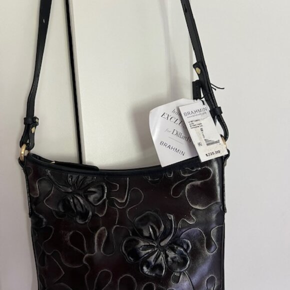 Brahmin Jody Brown Umbre Crossbody Exclusively handcrafted for Dillards Rare! - Picture 1 of 4
